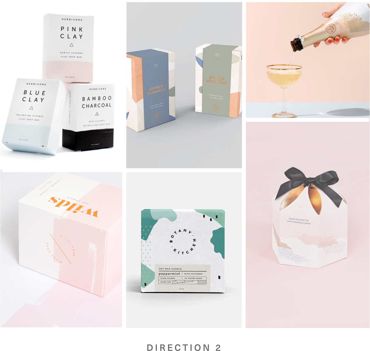 Pastel colour mood board