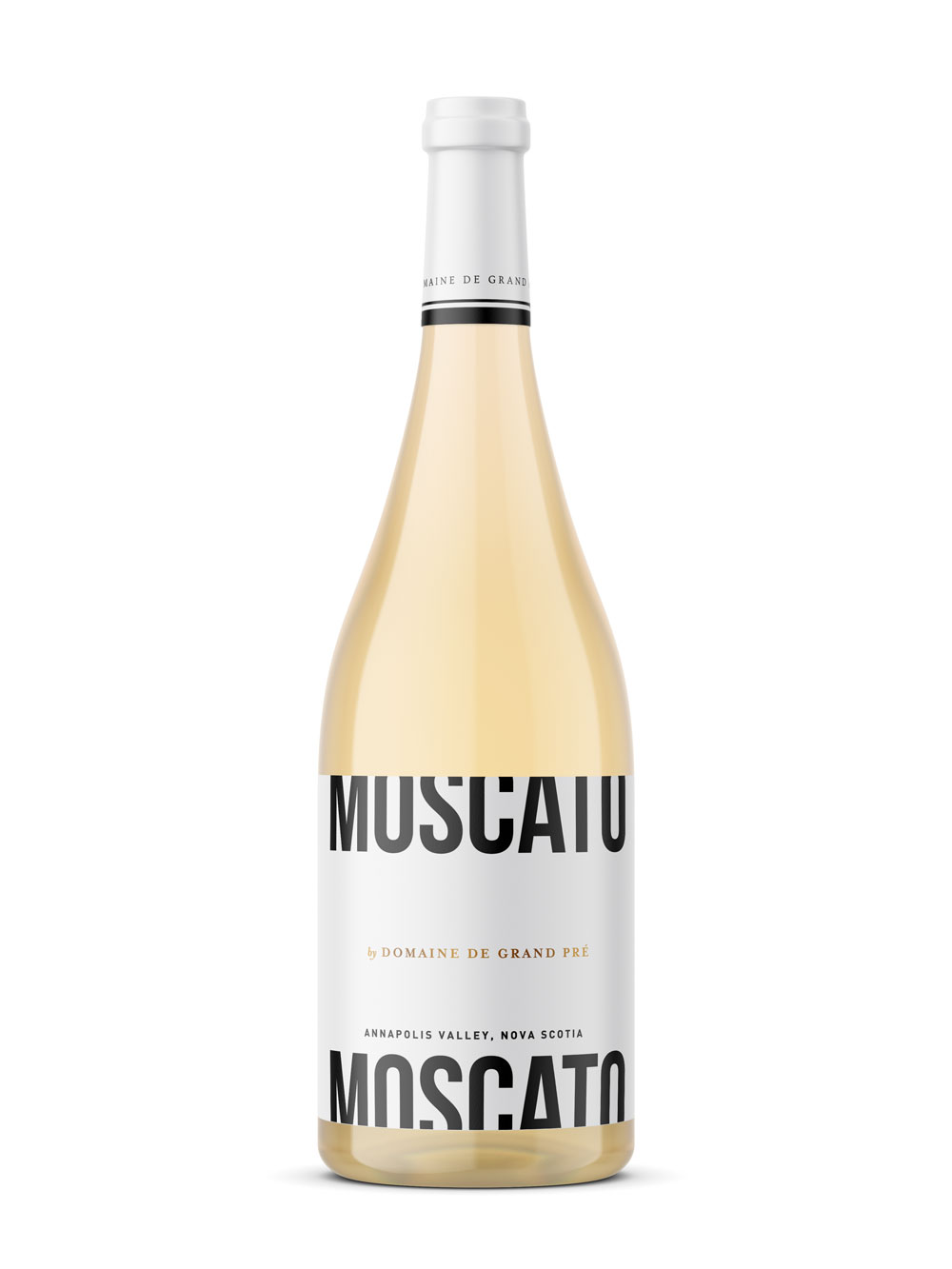 Front of Moscato bottle