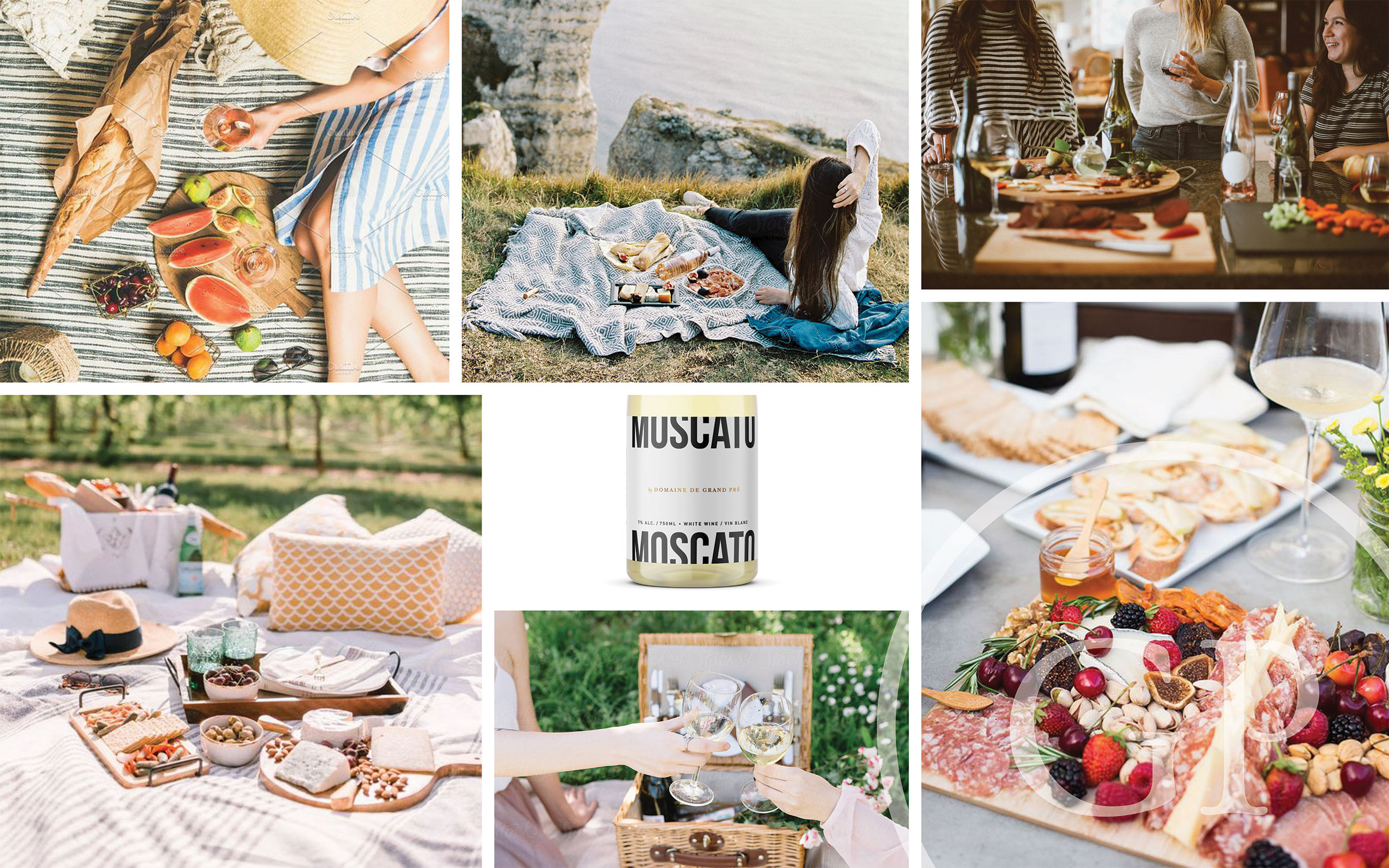 Grand Pré Moscato marketing mood board